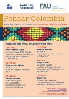 Zum Artikel "PENSAR COLOMBIA: Interdisziplinäre Vortragsreihe über Kolumbien am Institut für Romanistik an der FAU"